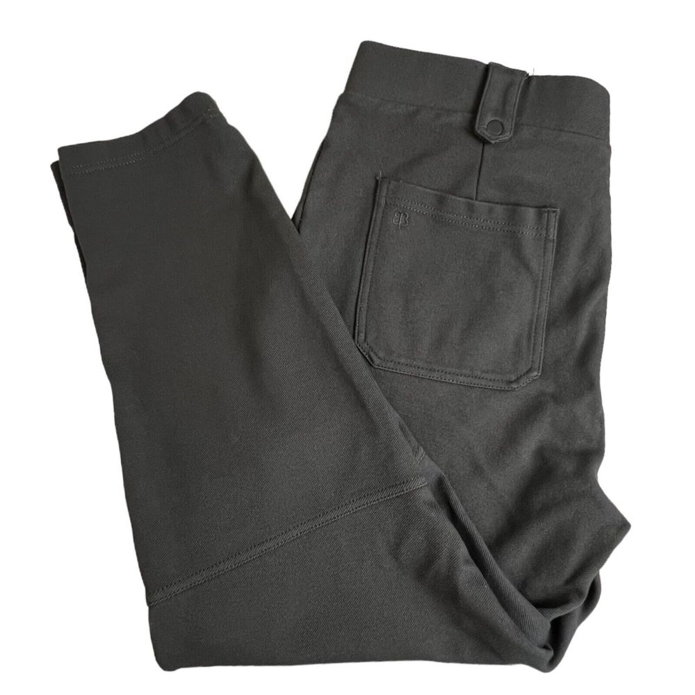Betabrand Womens‎ Gray High Rise Skinny Crop Pull On Pants XL Petite